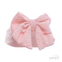 HB118-P: Pink Cable Headband w/Large Bow